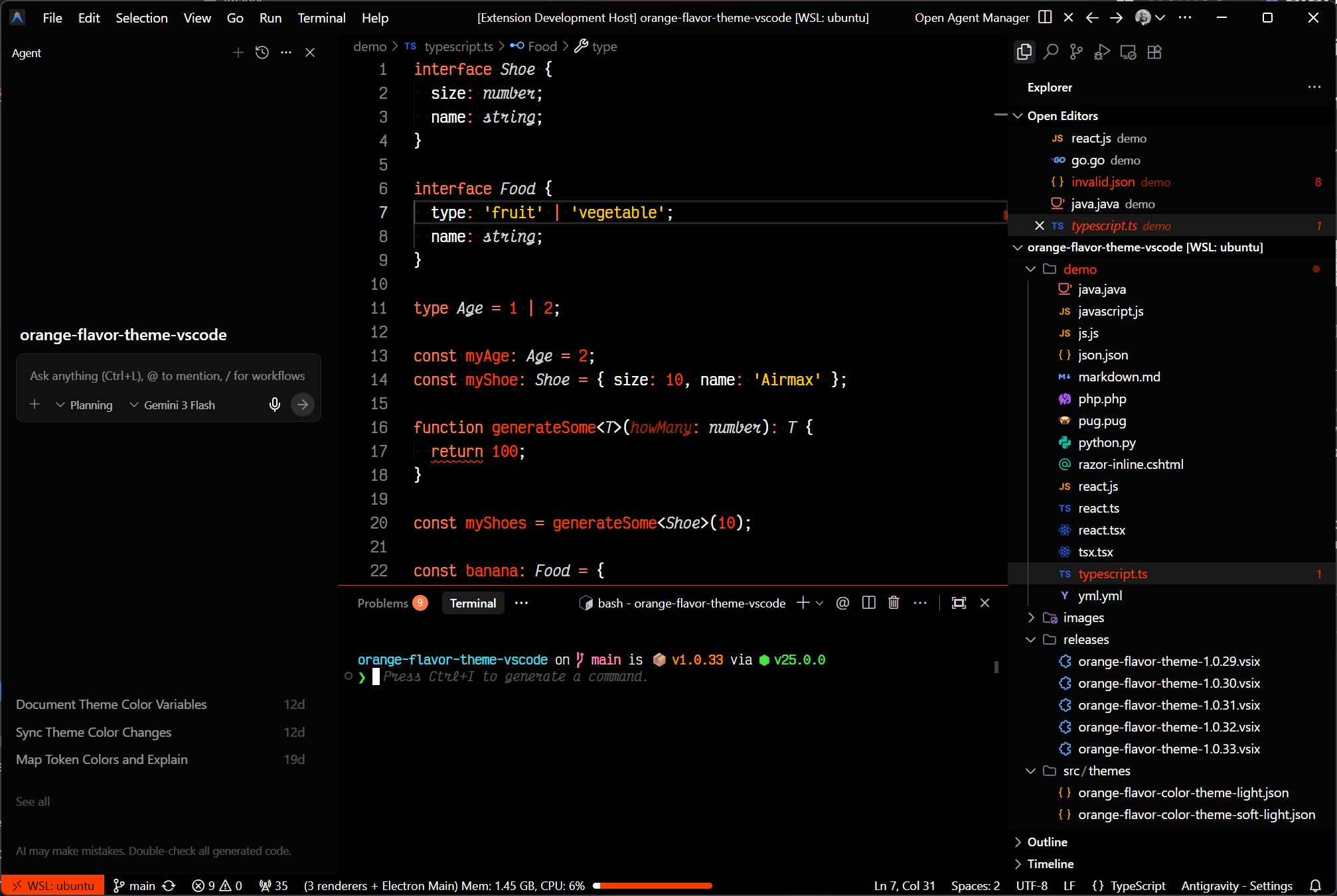 Svelte Theme preview